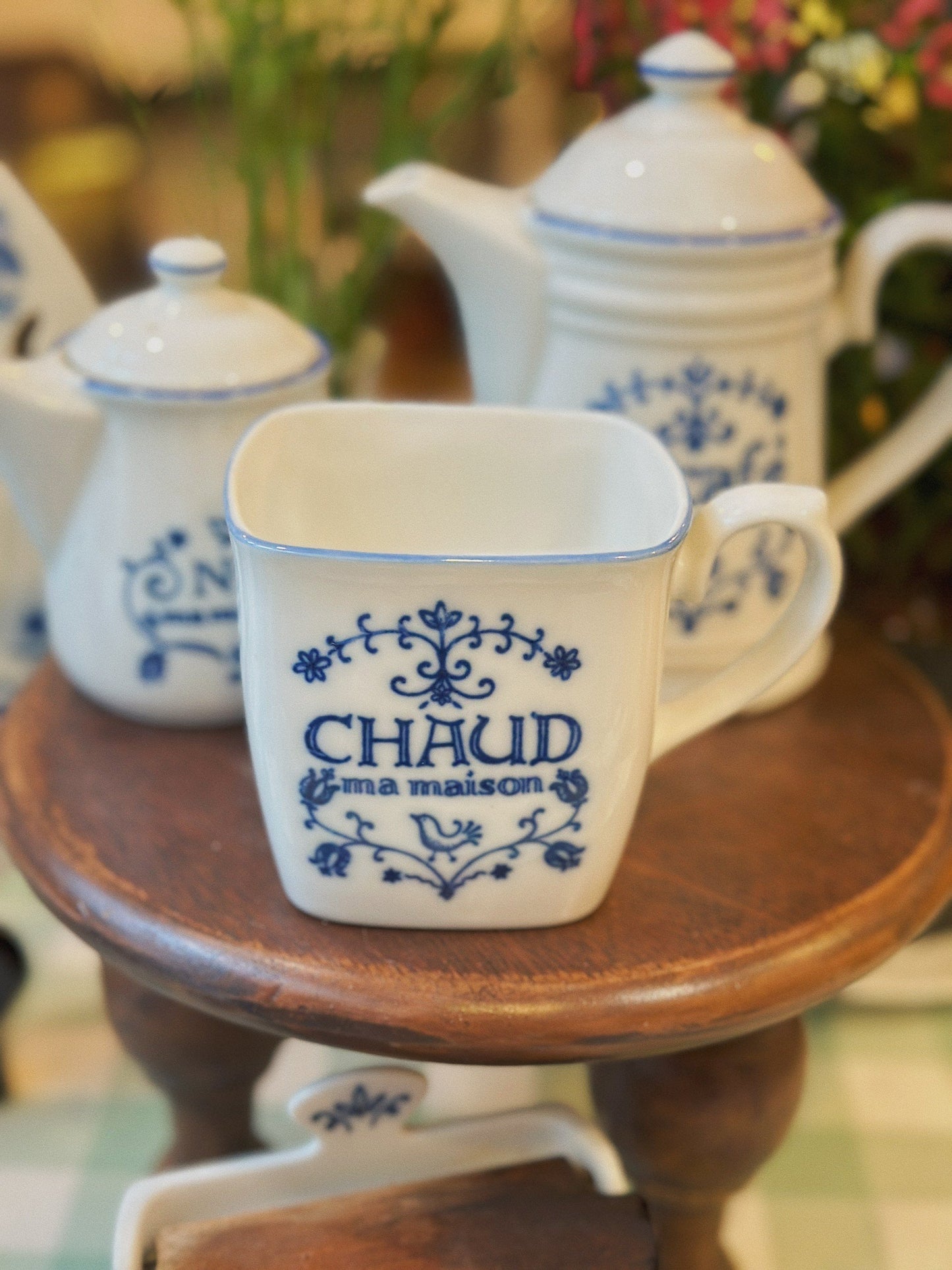 Bộ tách trà Vintage Pháp phong cách cổ điển ✨
