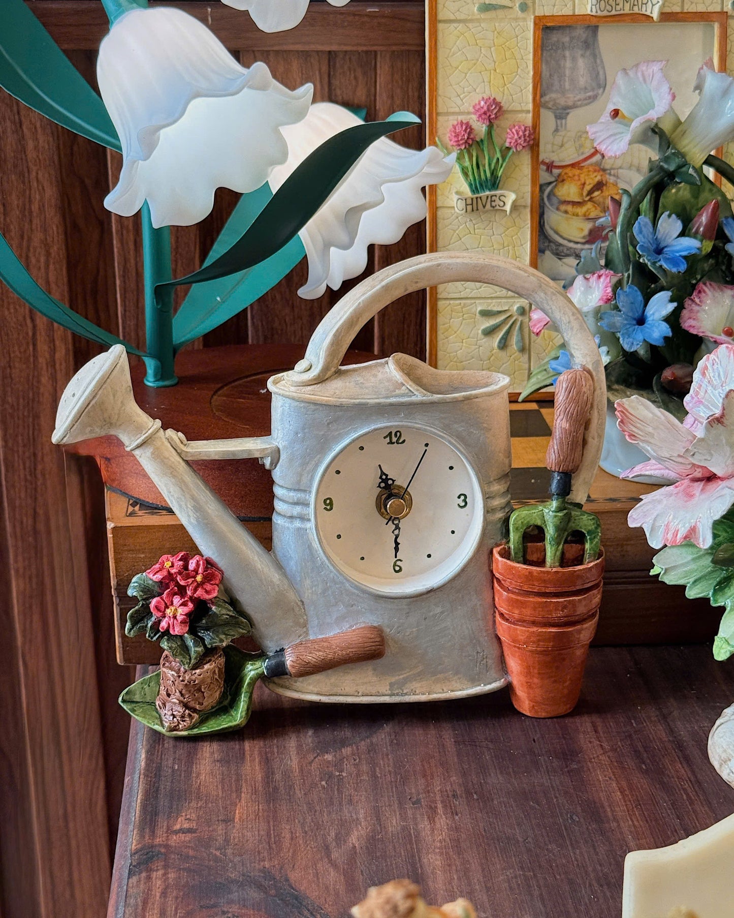 Vintage Watering Can Clock
