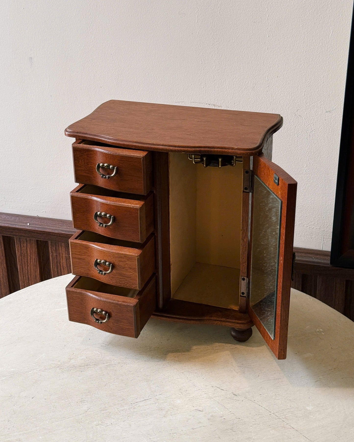 Retro Style Wooden Storage Cabinet