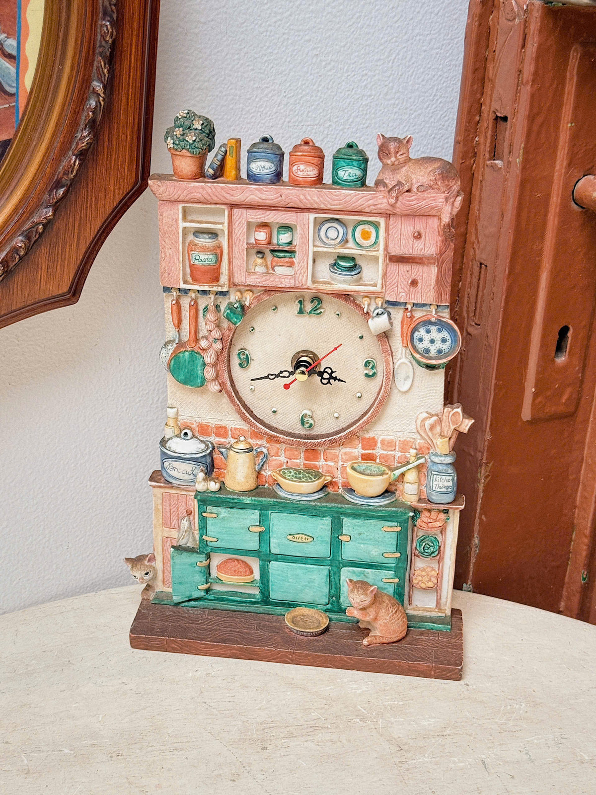 Vintage Kitchen-themed Clock