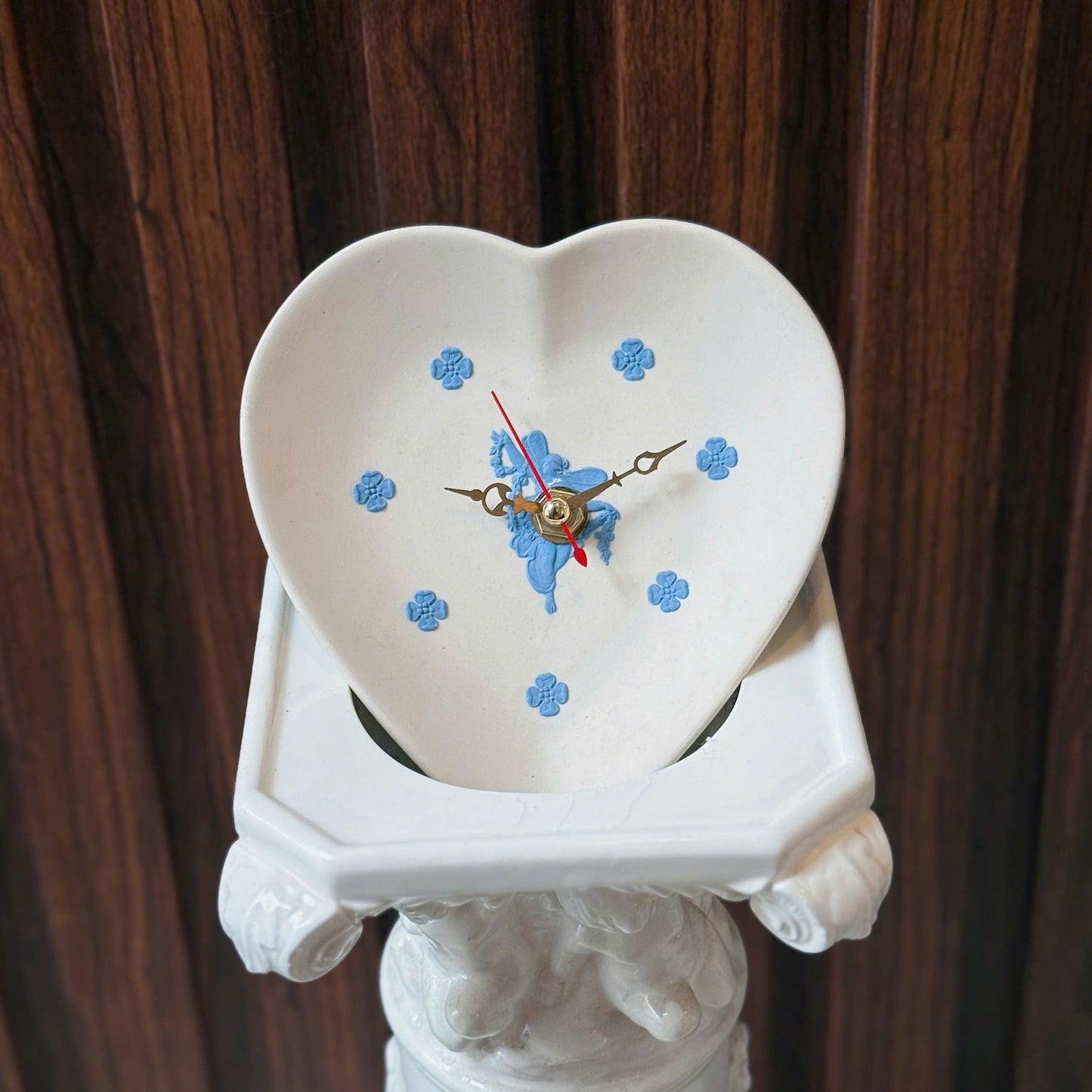 Wedgwood Jasperware Something Blue Reworked Clock