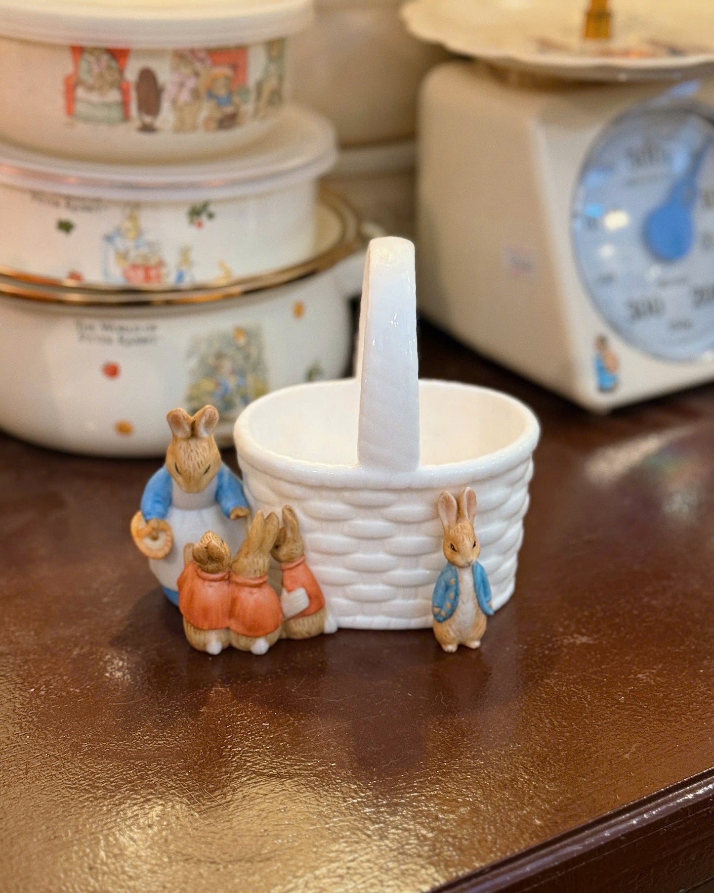 Peter Rabbit Handmade Porcelain Basket - Kato Kogei