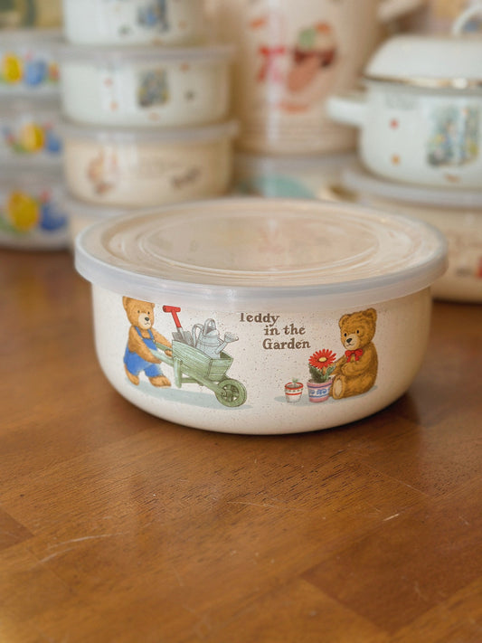 Teddy Bear Enamel Bowl