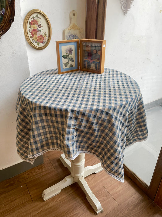 Blue Gingham Tablecloth✨