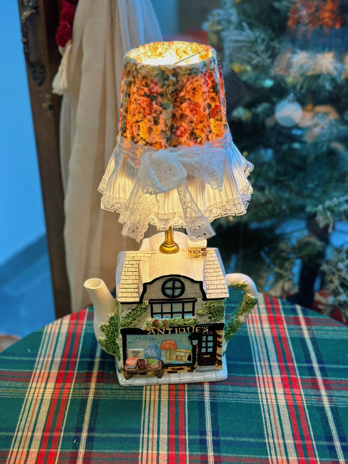 Reworked Antique's Store Tea Pot Lamp