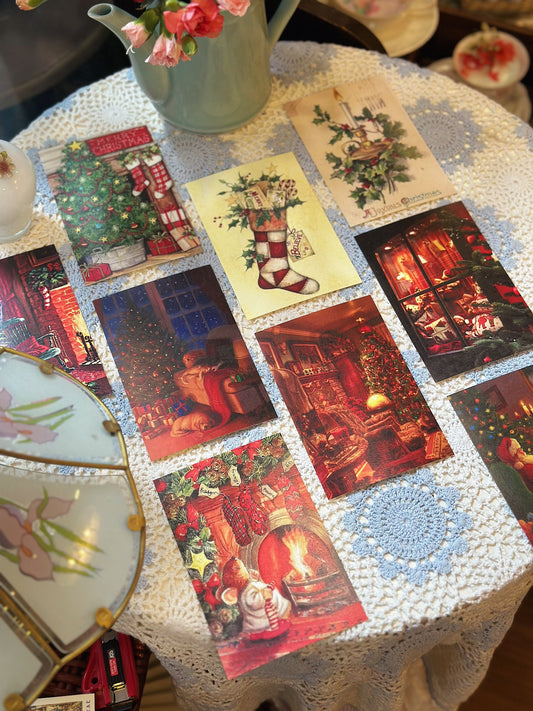 Cozy Christmas Postcard