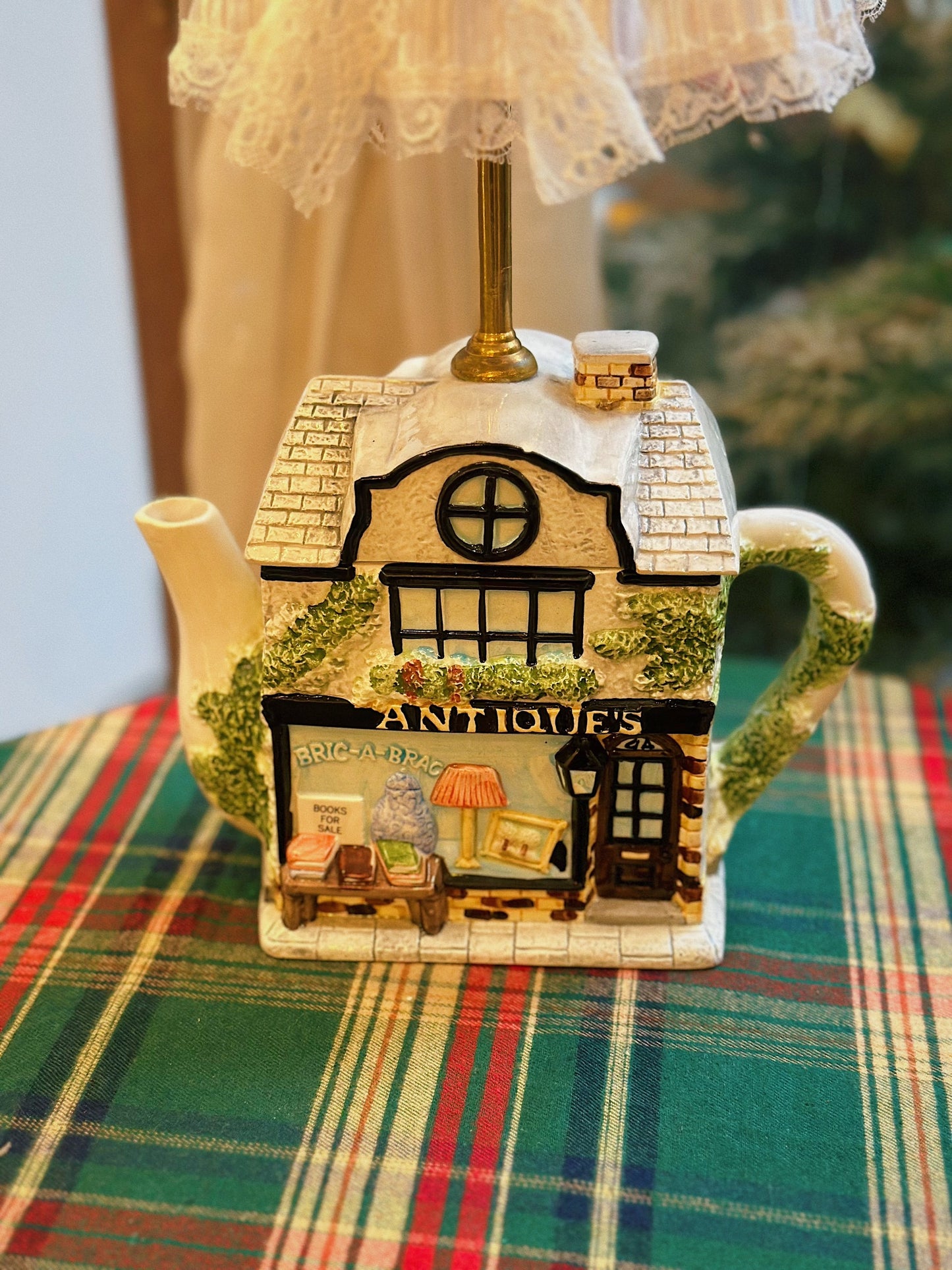 Reworked Antique's Store Tea Pot Lamp
