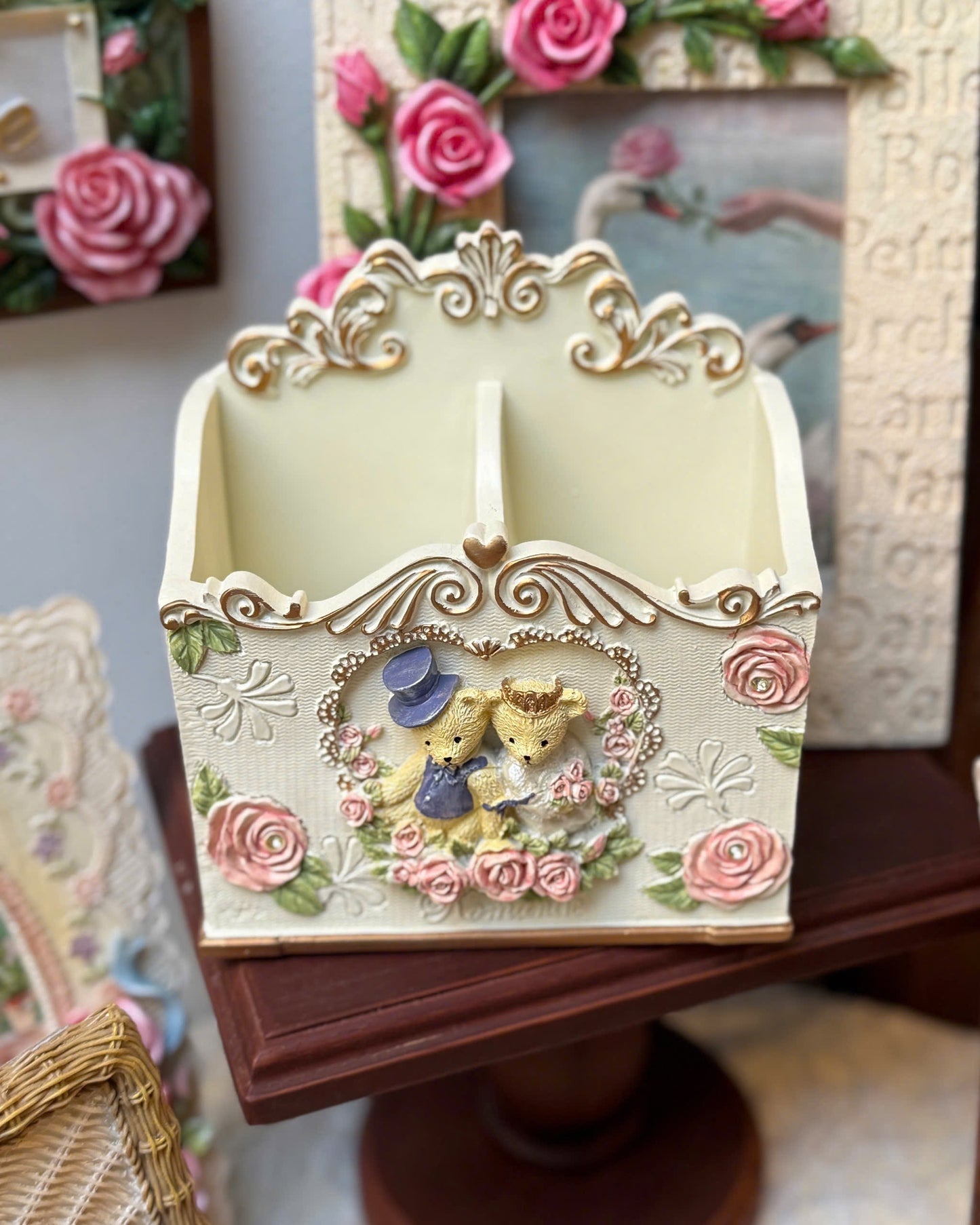 Wedding Bears Pen Holder