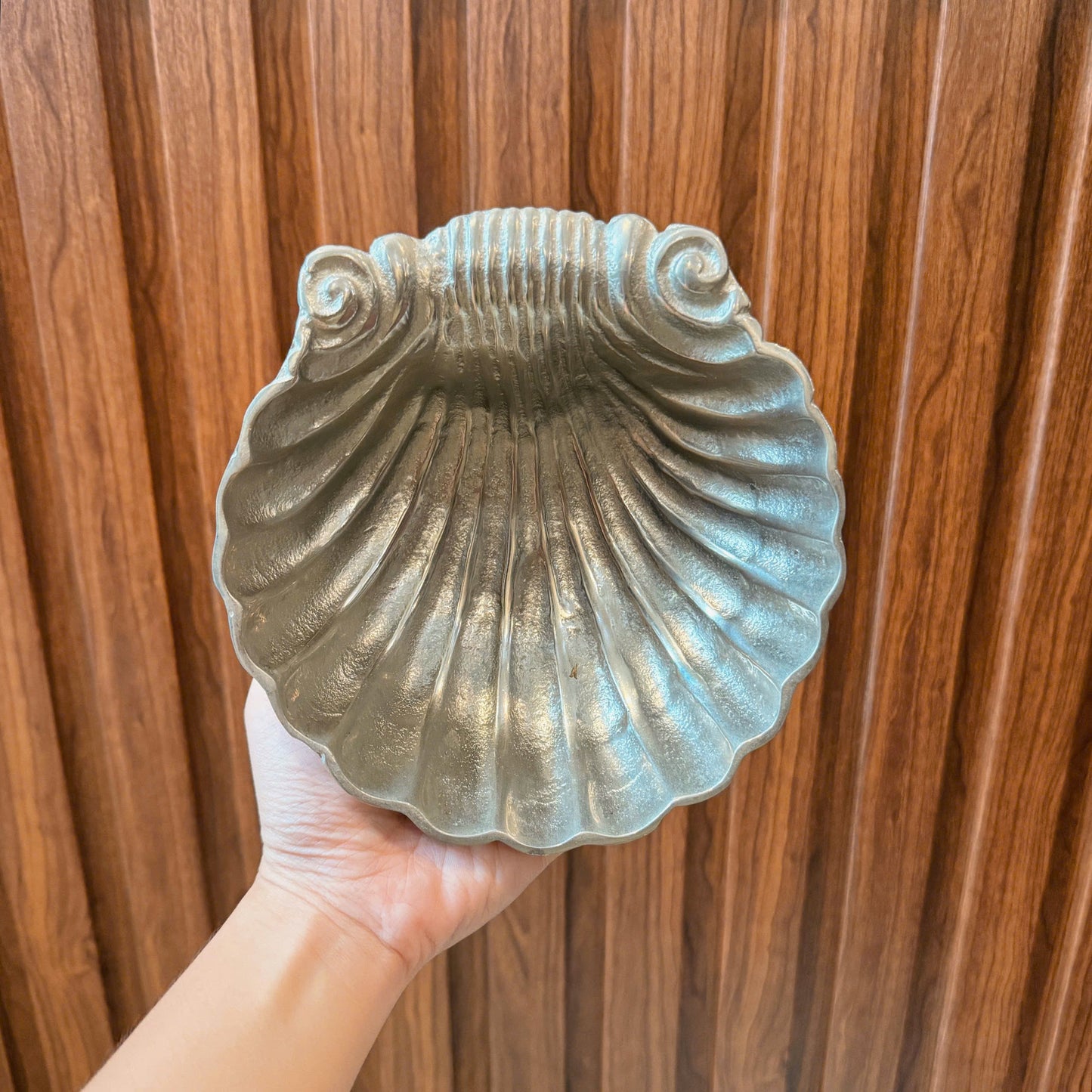 Vintage Silver Plated Seashell Bowl