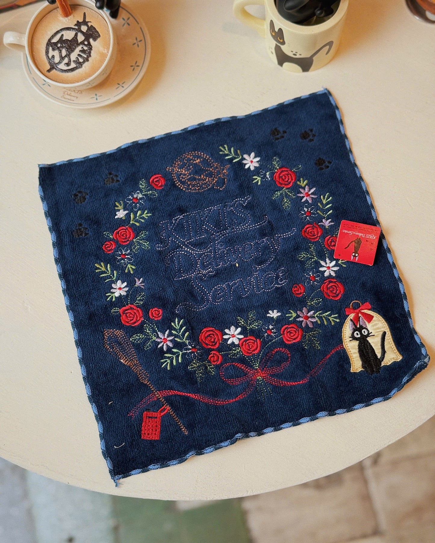 Kiki's Delivery Service: Jiji Embroidery Hand Towel