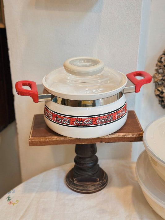 Coca - Cola Enamel Pot - Made in Japan