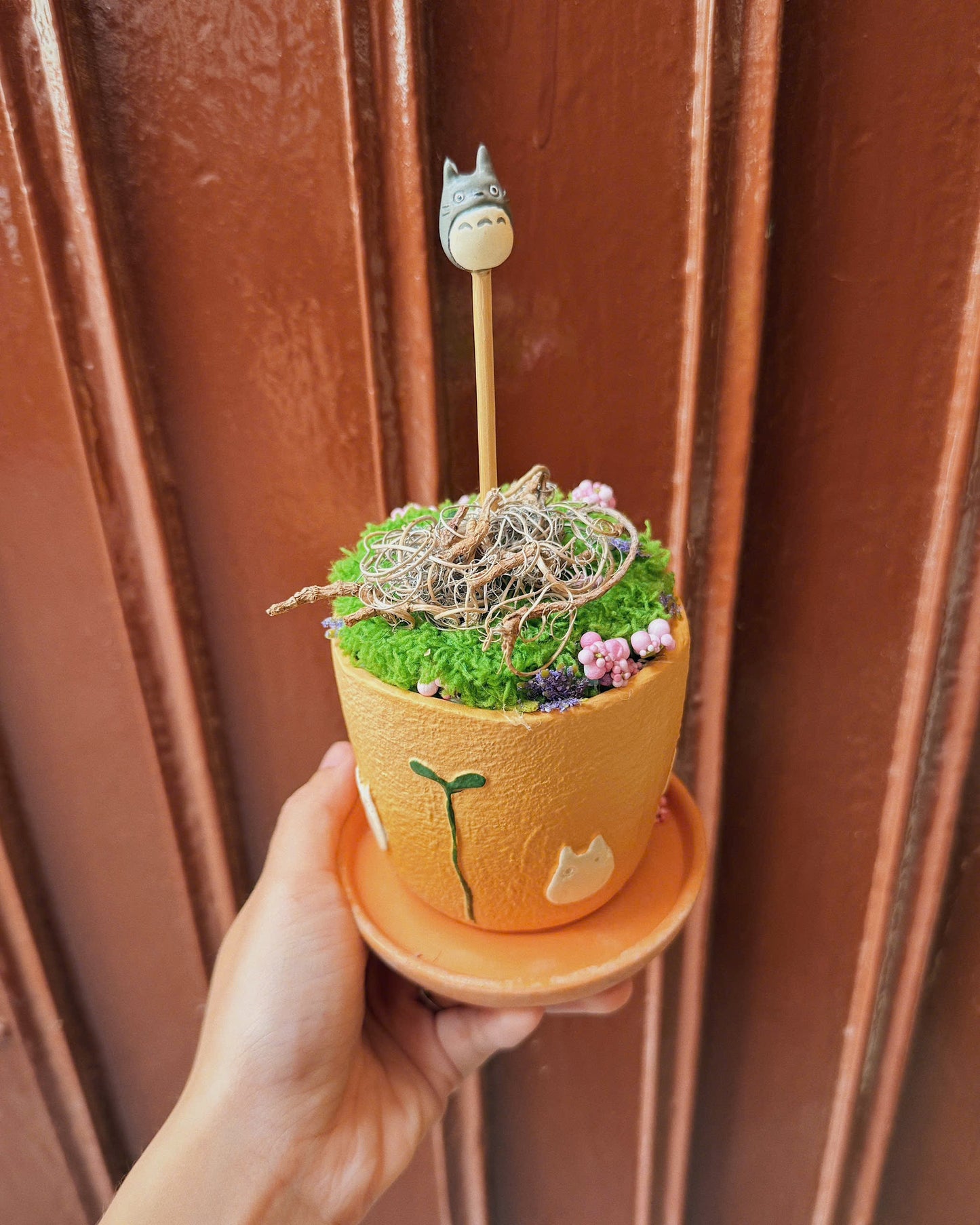 Vintage Totoro Planter Figure