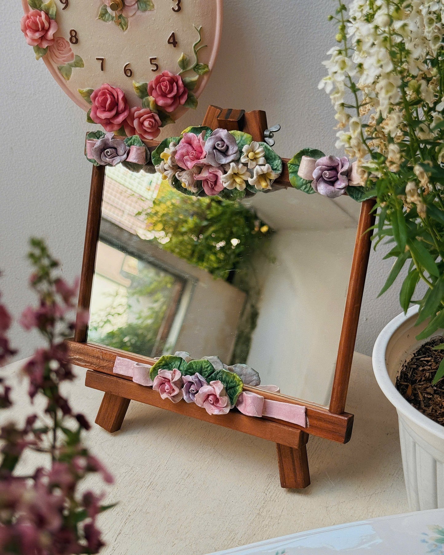 Vintage Easel Mirror