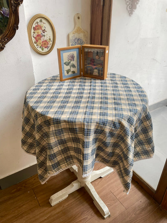 Blue Tartan Tablecloth✨