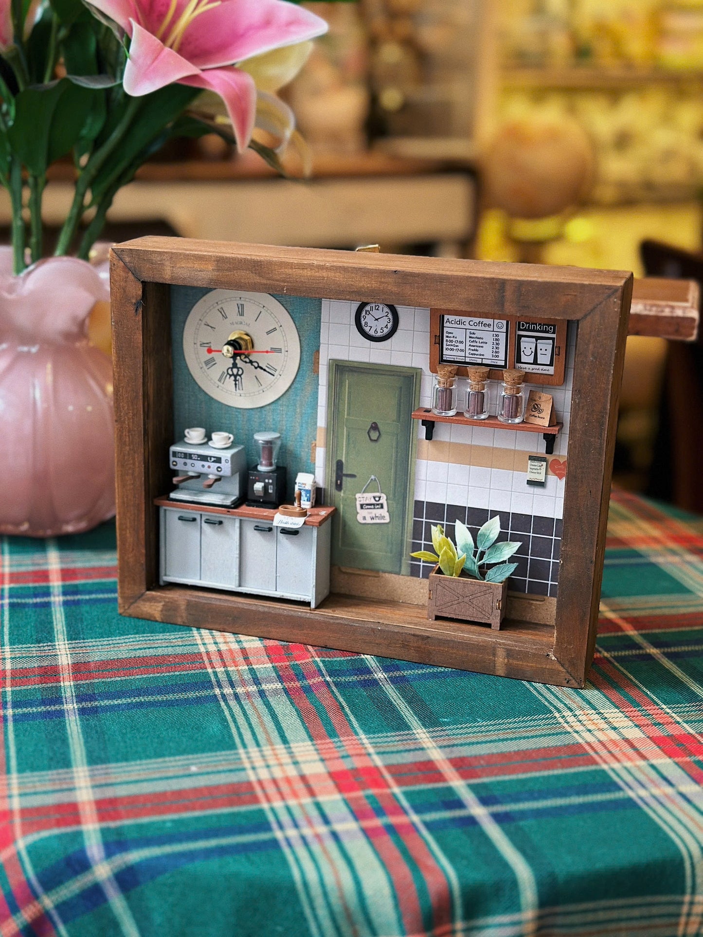 Mini Roombox Clock - Acidic Coffee - Order 2 tuần