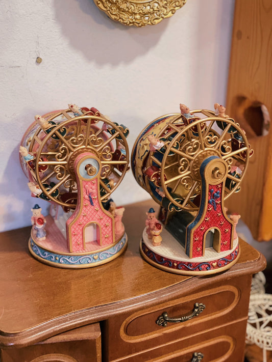 Ferris Wheel with Teddies Music Box