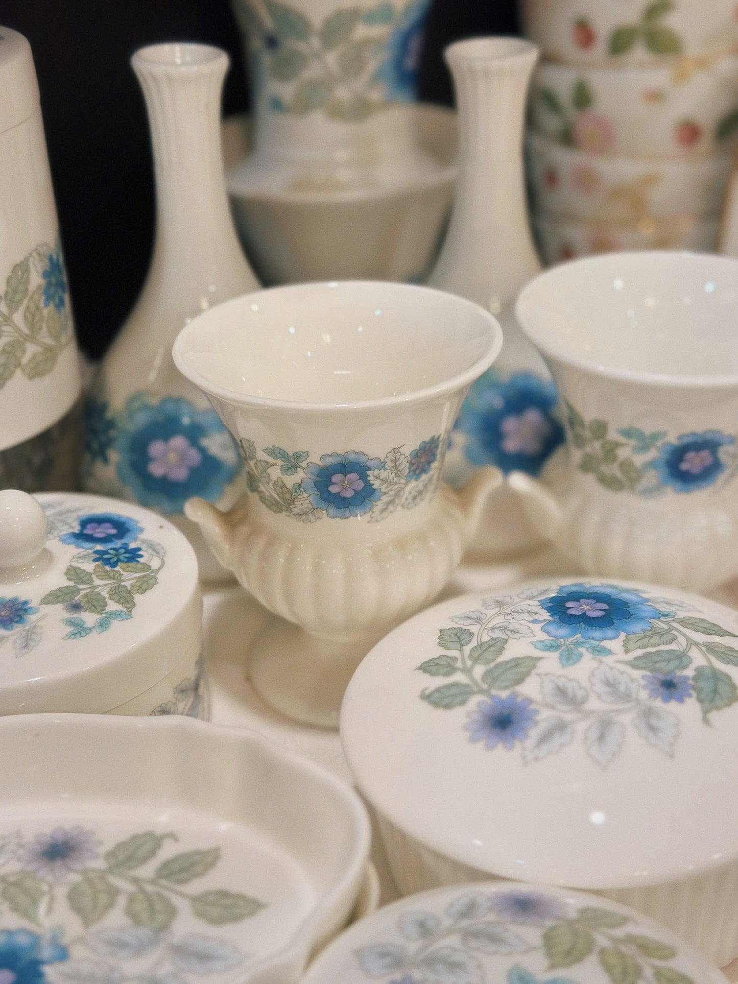 Set đồ sứ họa tiết hoa xanh xinh xắn - WEDGWOOD CLEMENTINE
