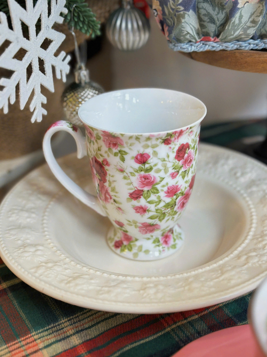 Rose Porcelain Mug