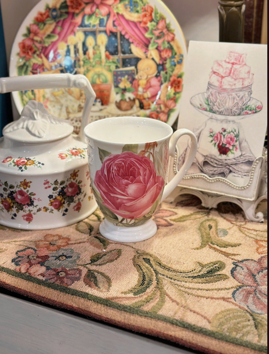 Red Rose Mug - CATHERIN ROSE HOME COLLECTION