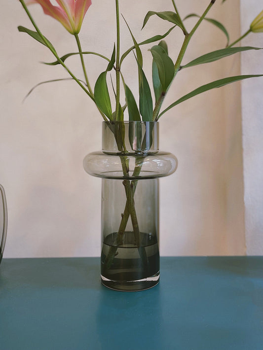 Black Glass Vase