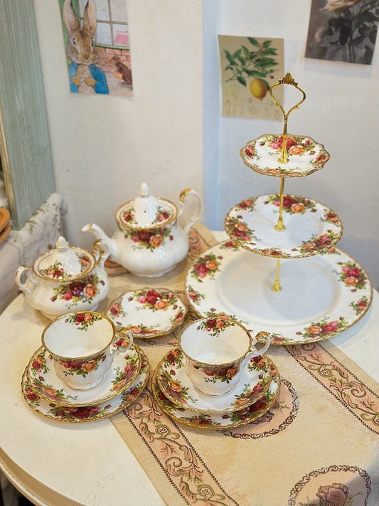 Royal Albert Old Country Roses Tea & Dessert Set🌸