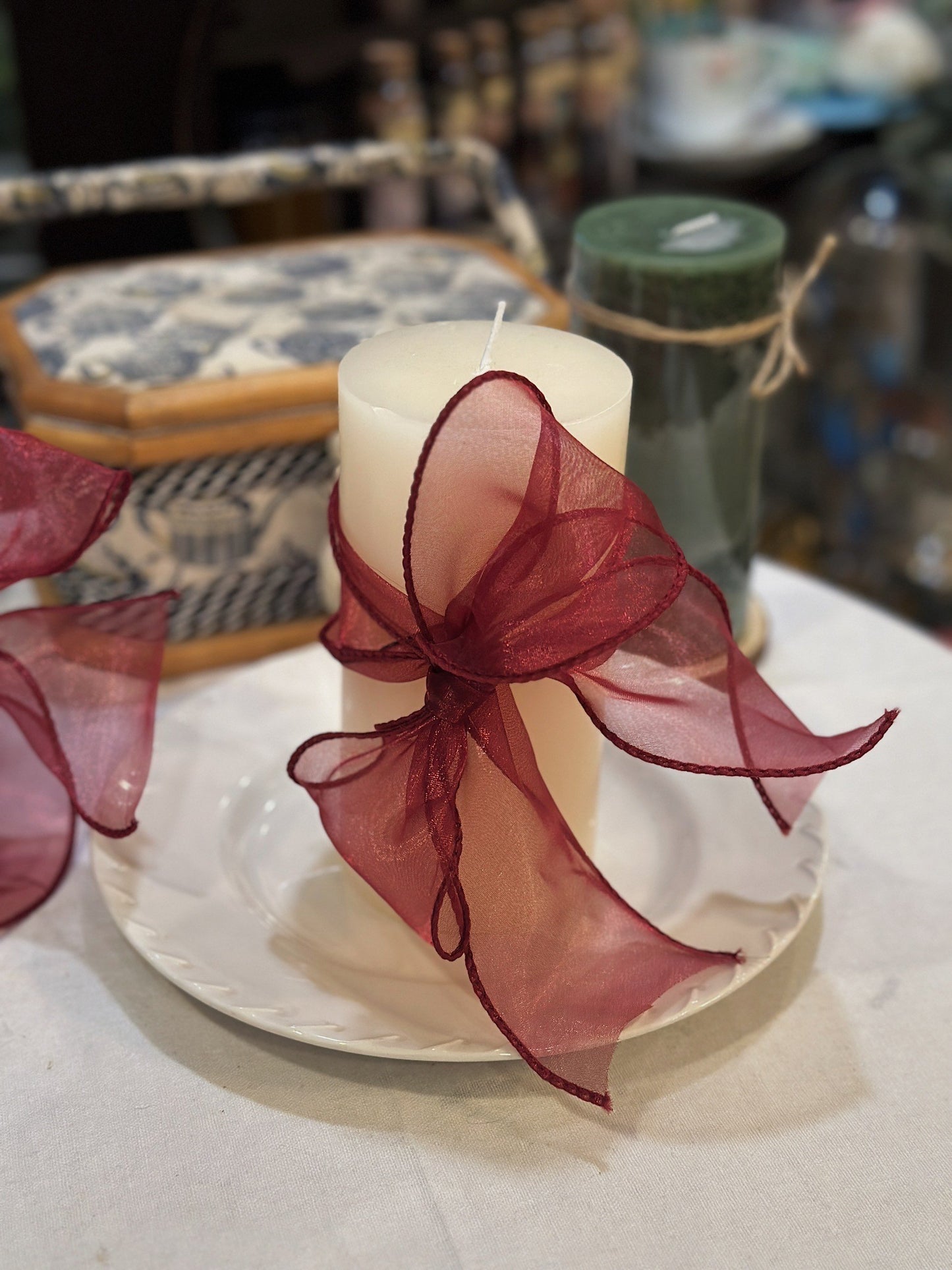 White Cylinder Candle