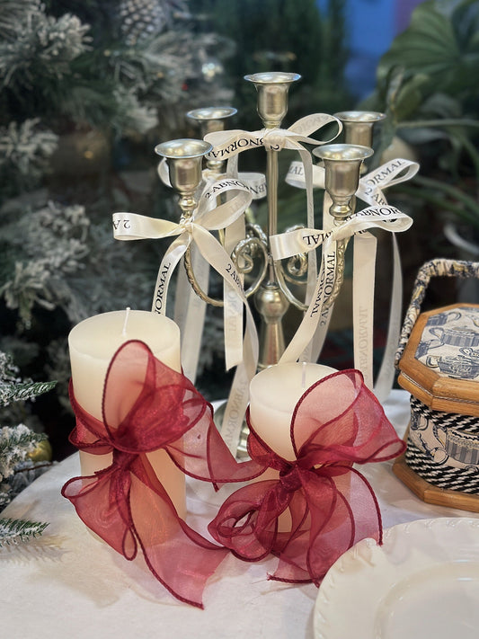 White Cylinder Candle