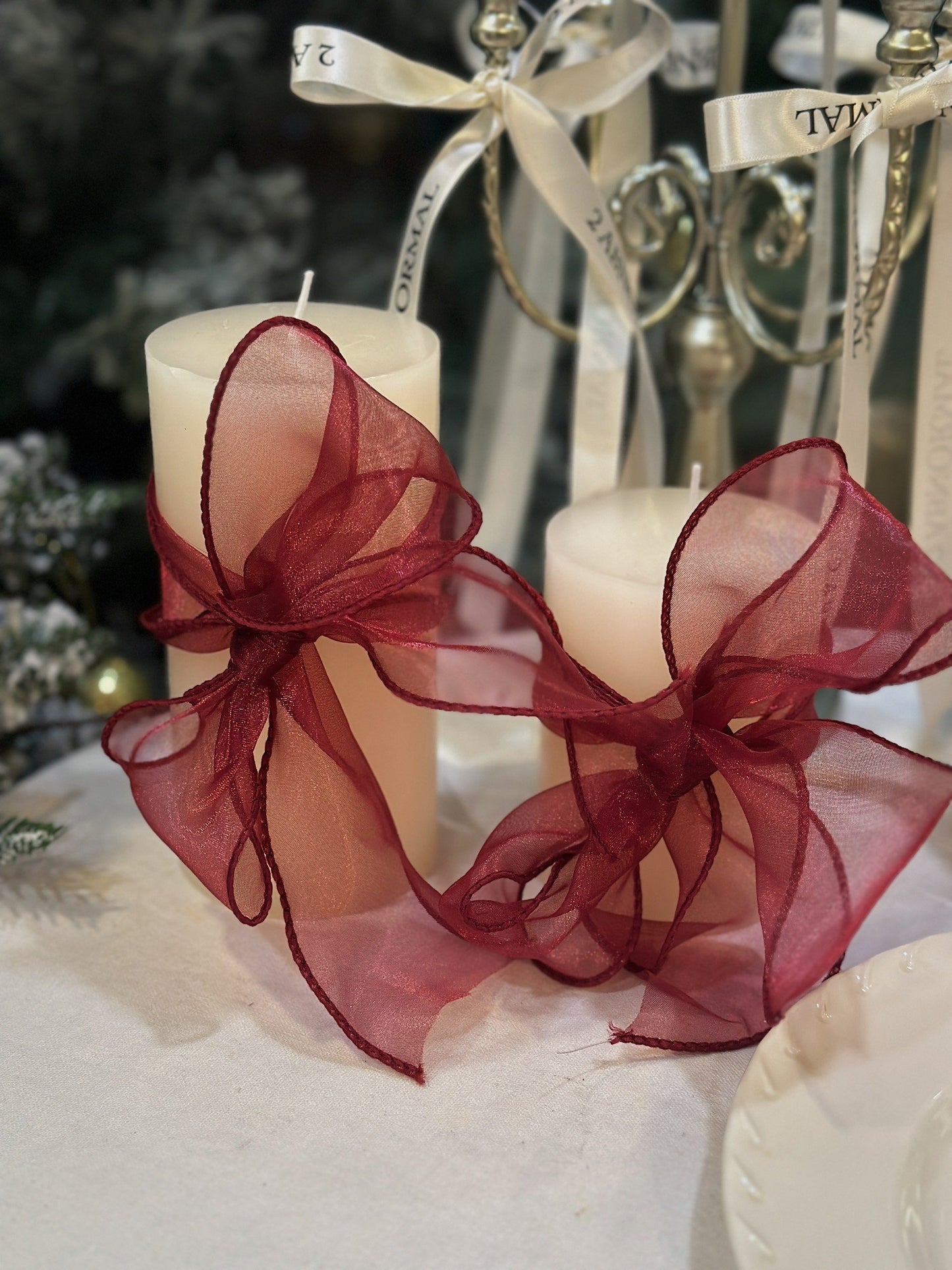 White Cylinder Candle