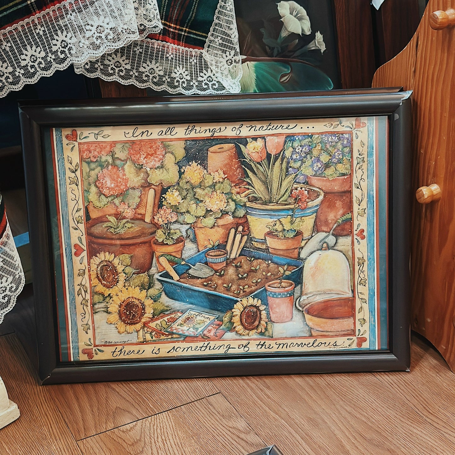 Dark Wooden Frame