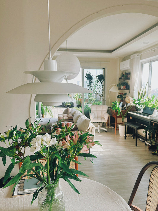 Modern White Pendant Light