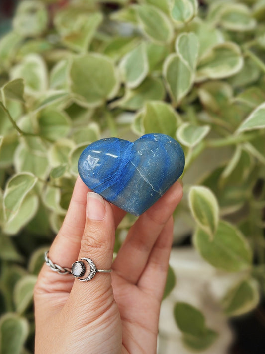 Heart Shaped Blue Aventurine