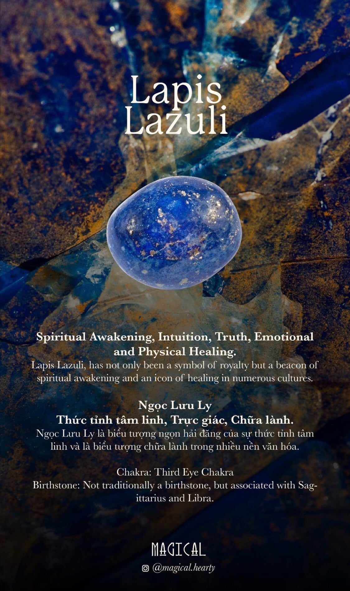 Bi cầu Lapis Lazuli