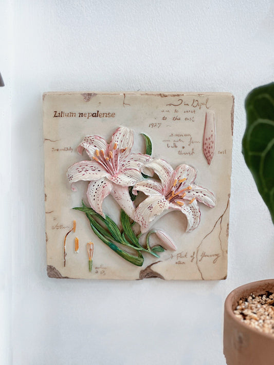 Lily Shaped Plaque