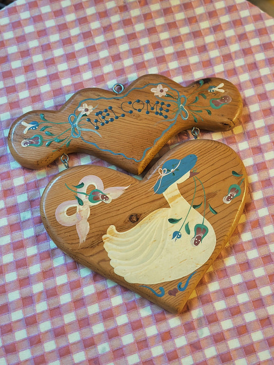 Hand Painted Welcome Door Sign