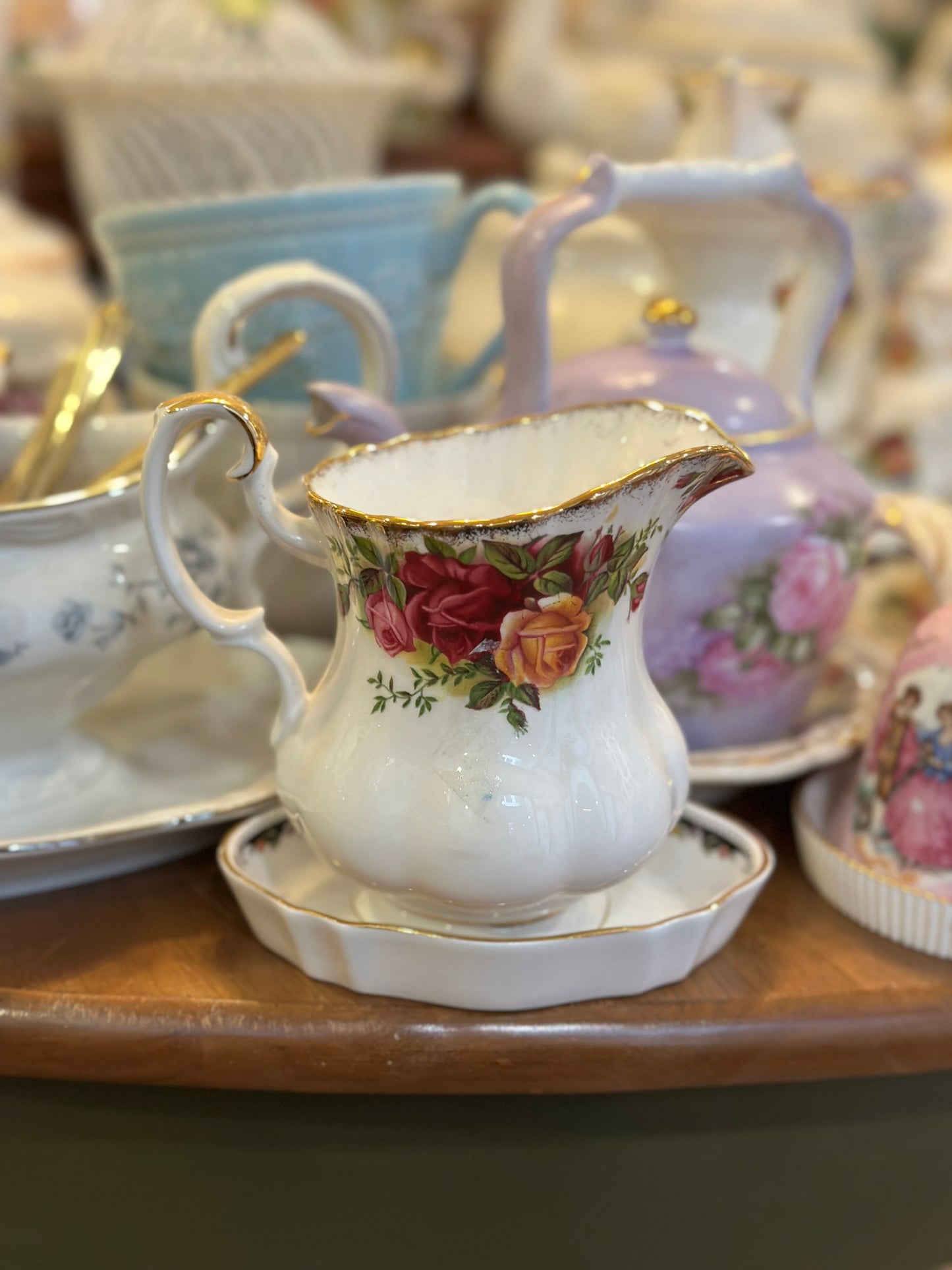 Set tách trà hoa hoạ tiết cổ điển Royal Albert 🌸