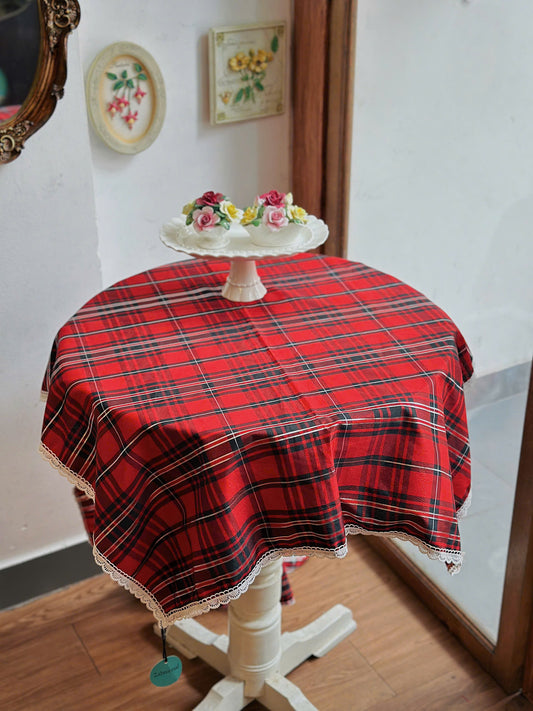 Red Xmas Tablecloth