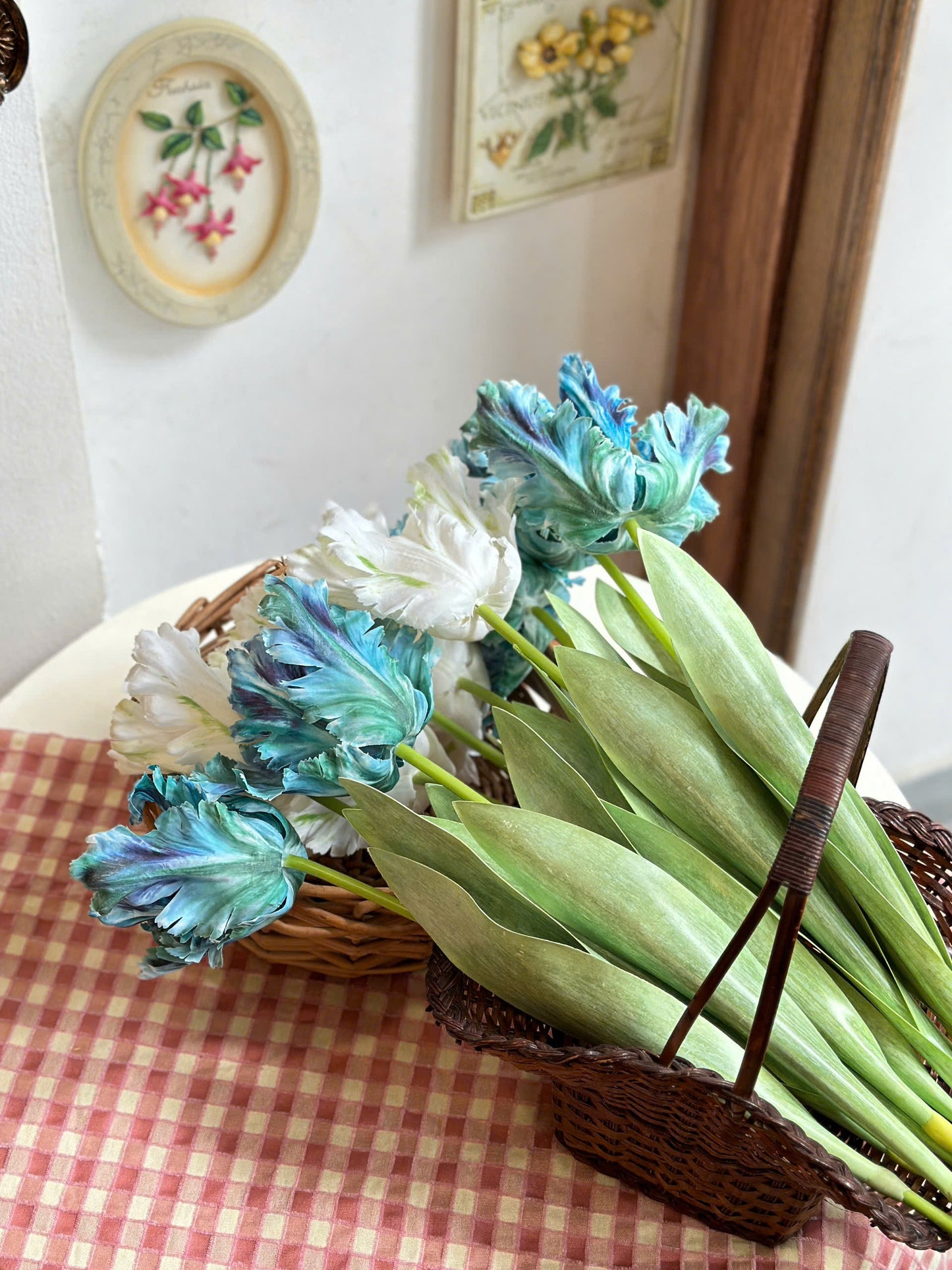 Hoa Parrot Tulip giả sang trọng
