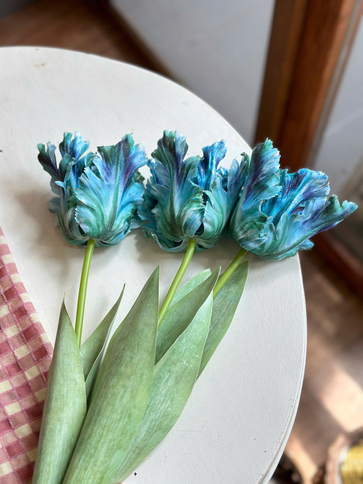 Hoa Parrot Tulip giả sang trọng