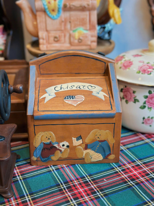 Bear Wooden Jewelry Box ✨