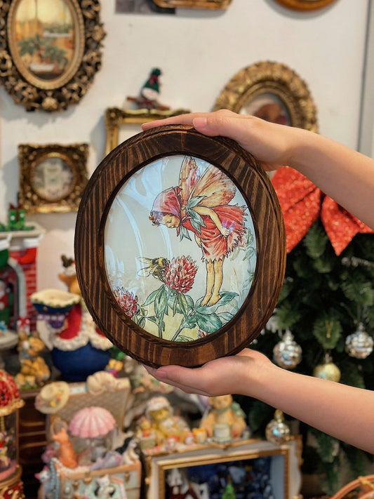 Handmade Oval Shaped Wooden Frame - Size M