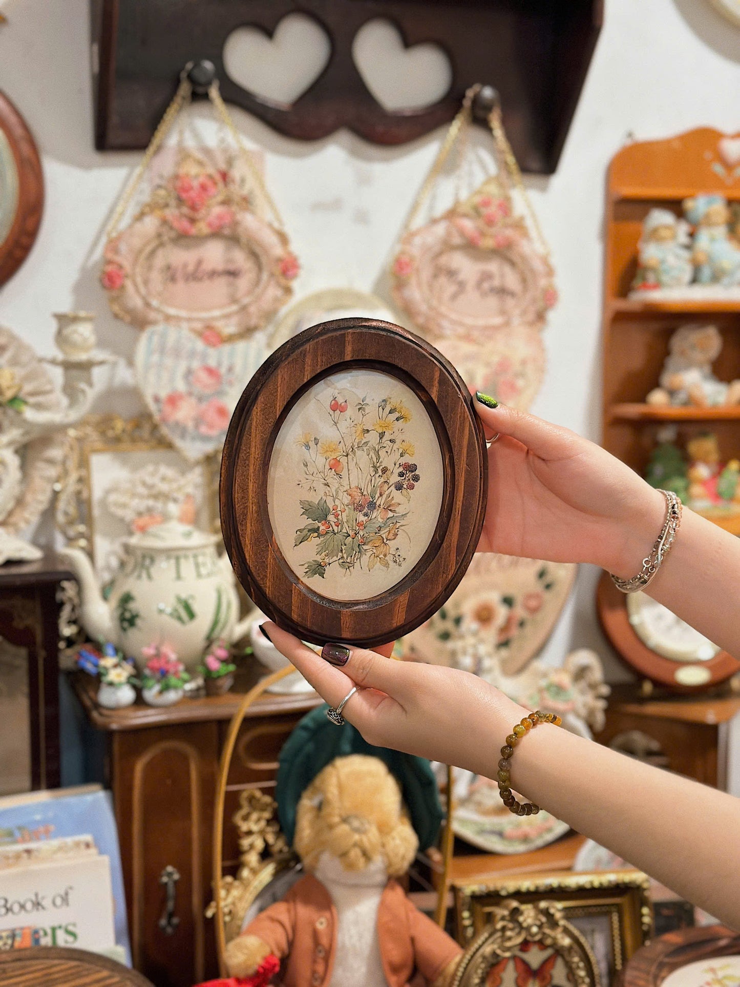 Handmade Oval Shaped Wooden Frame - Size S