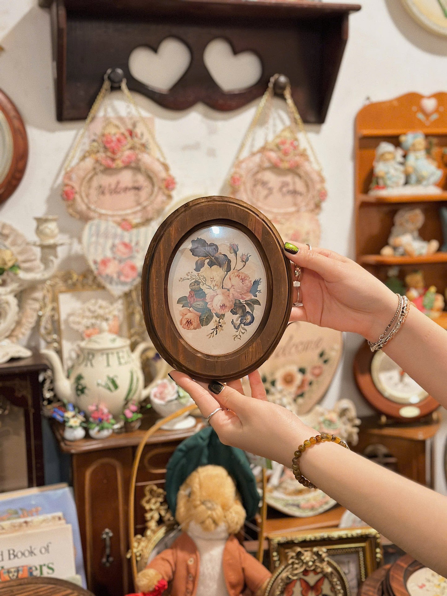 Handmade Oval Shaped Wooden Frame - Size S