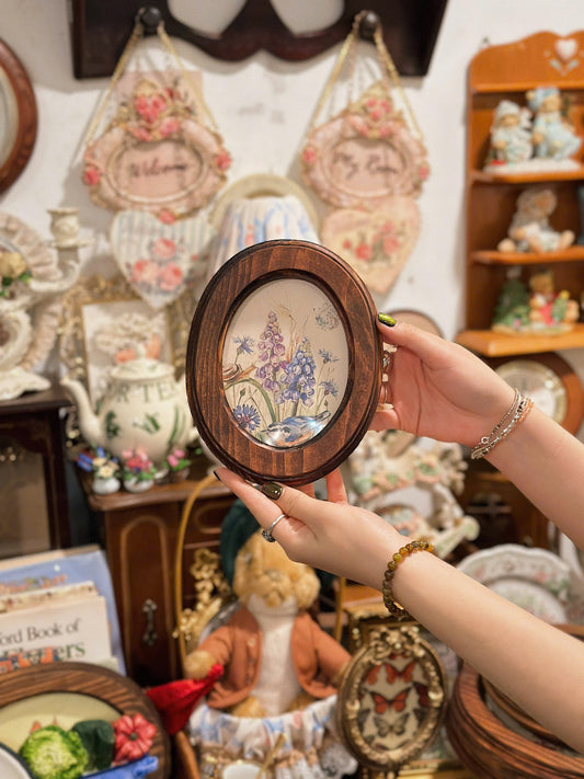 Handmade Oval Shaped Wooden Frame - Size S