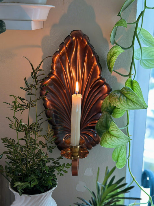 Vintage Copper Candle Holder