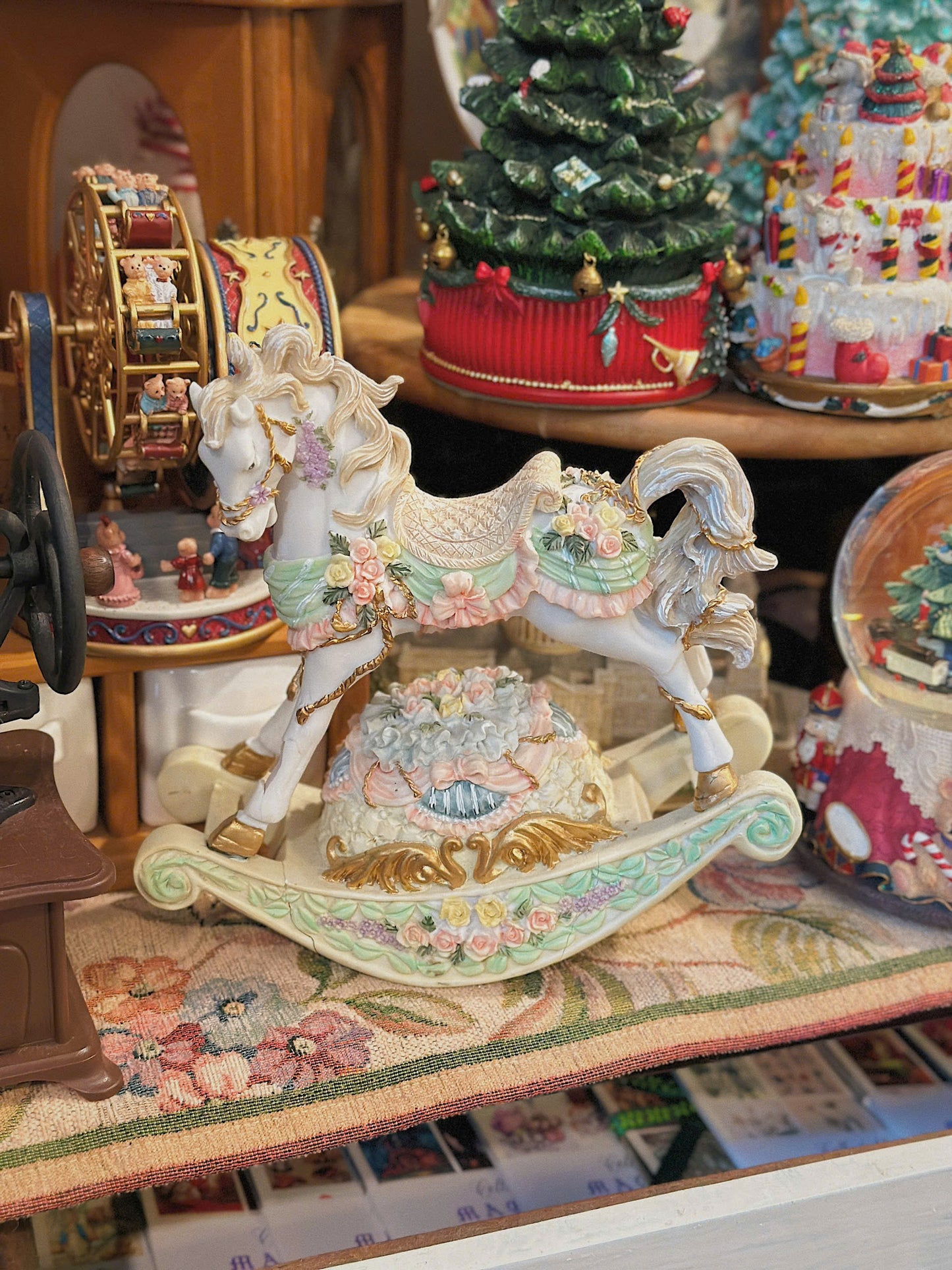 Christmas Rocking Horse Music Box