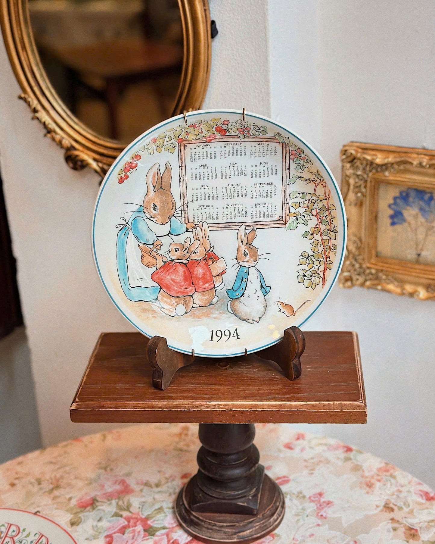 Peter Rabbit 1994 Calendar - Wedgwood Plate