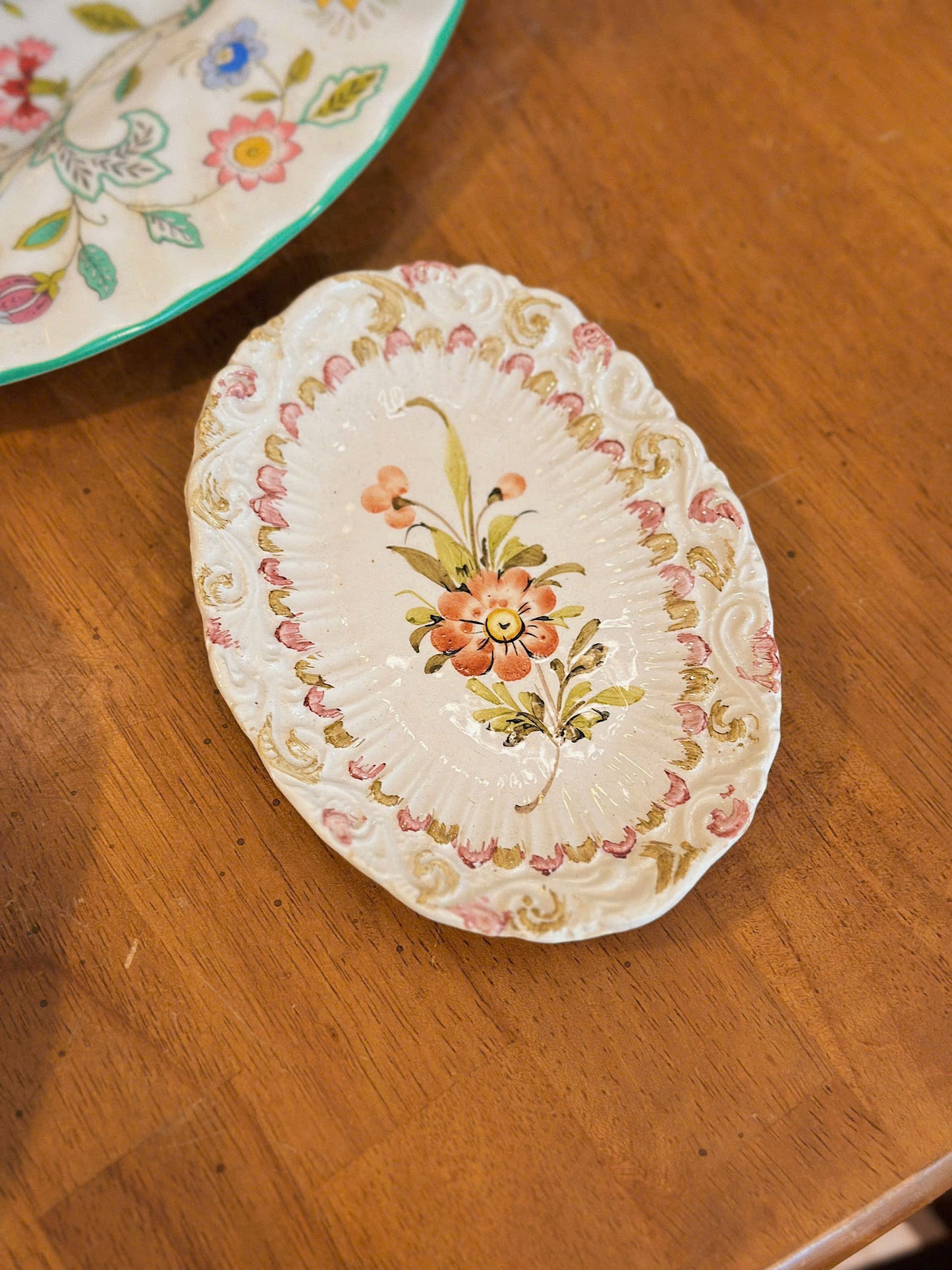 Dĩa gốm hoa - Made in Italy