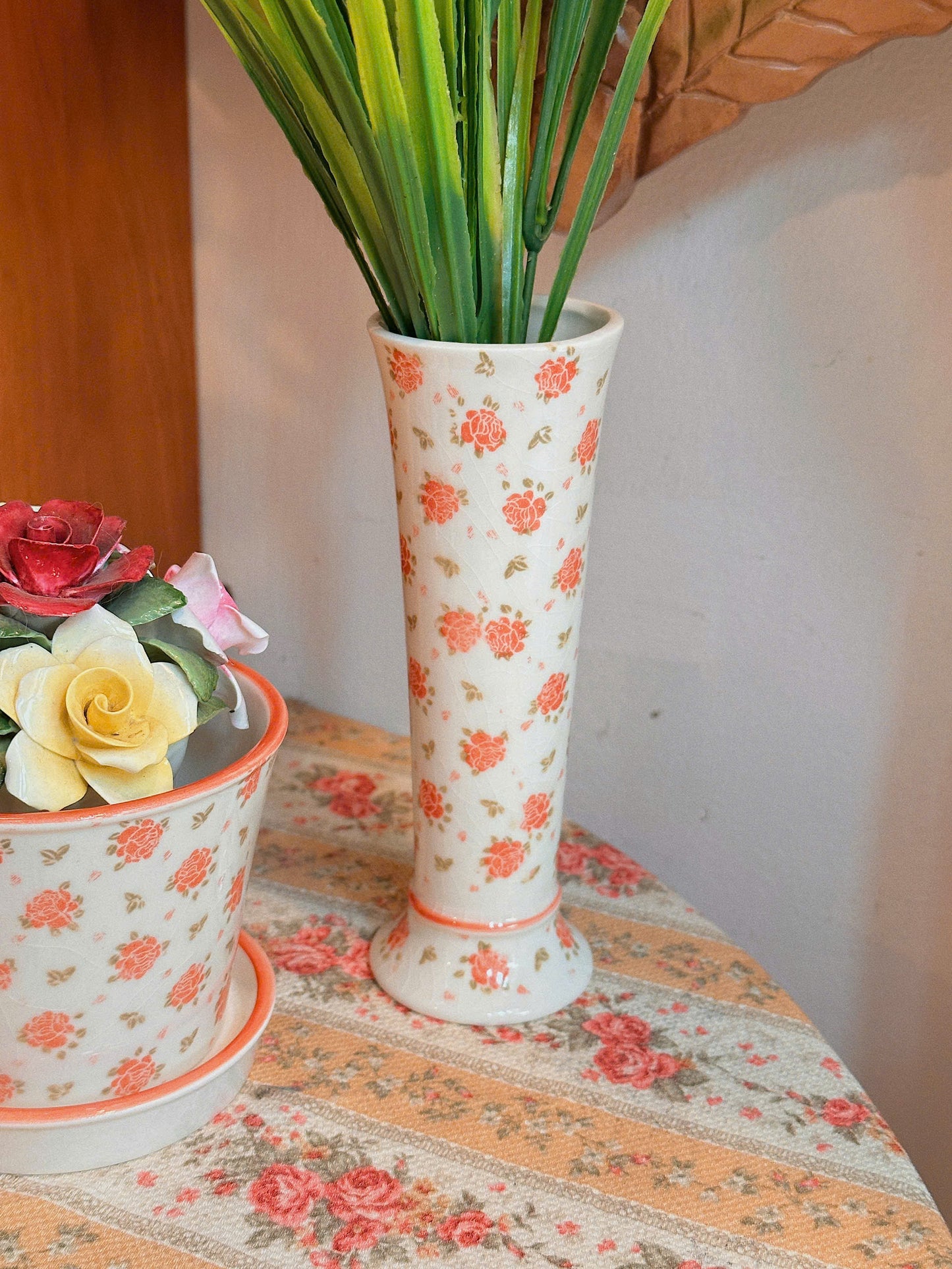 Tiny Roses Pattern Ceramic Set - Tasaki Shinju