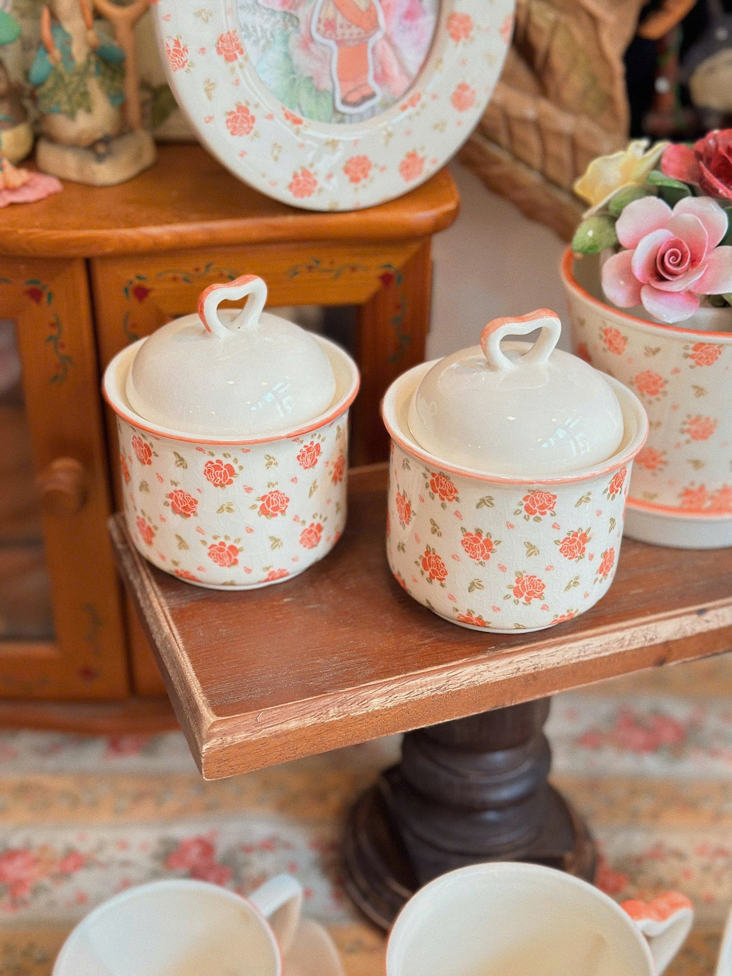 Tiny Roses Pattern Ceramic Set - Tasaki Shinju