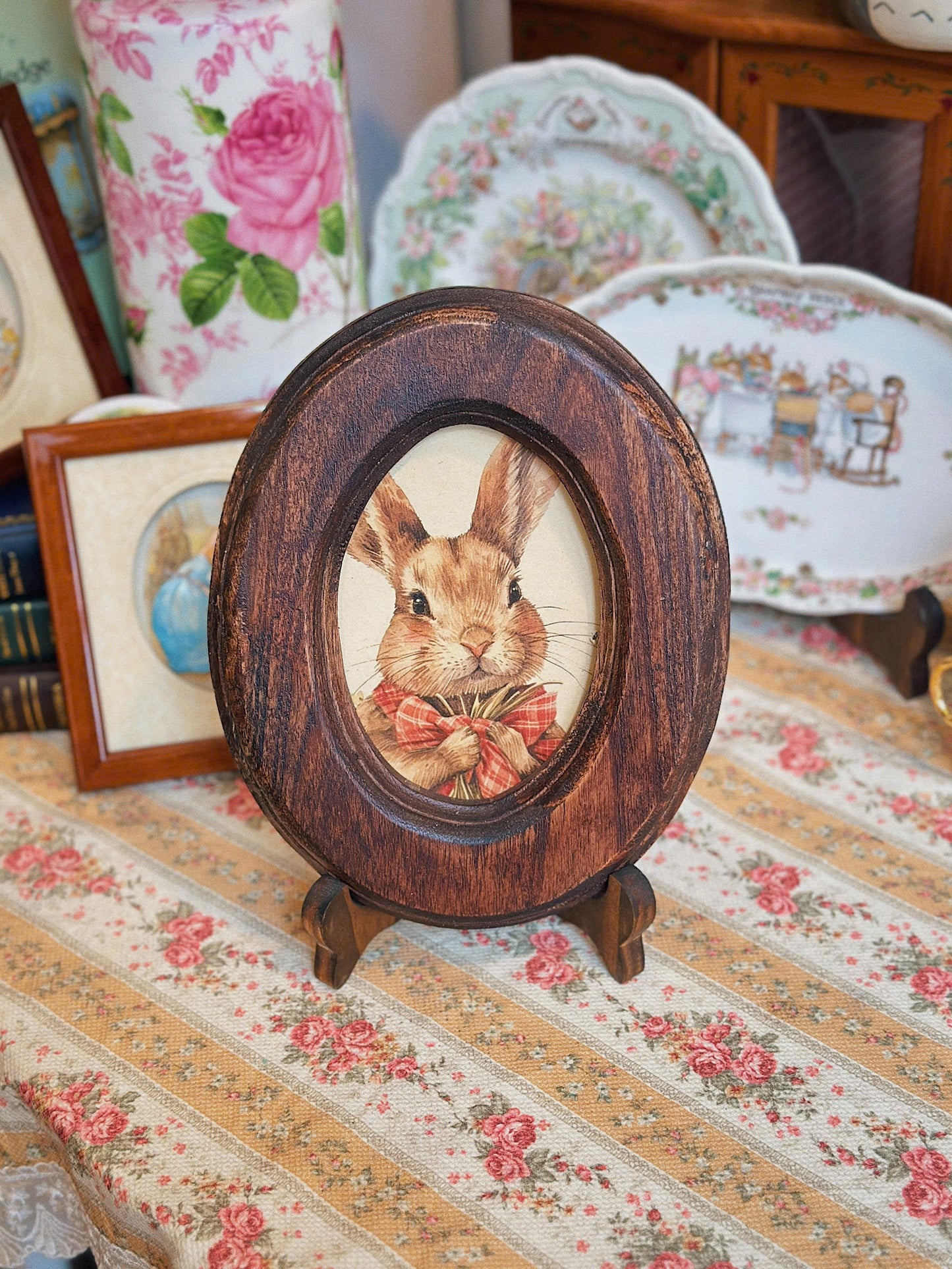 Handmade Oval Shaped Wooden Frame 03